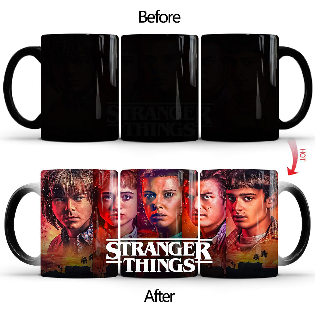 Color-changing ceramic mug