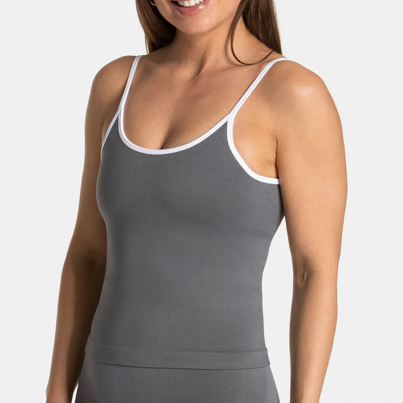 Contrast Color Shockproof Yoga Set Women Four-Piece Bra Shorts Vest Trousers