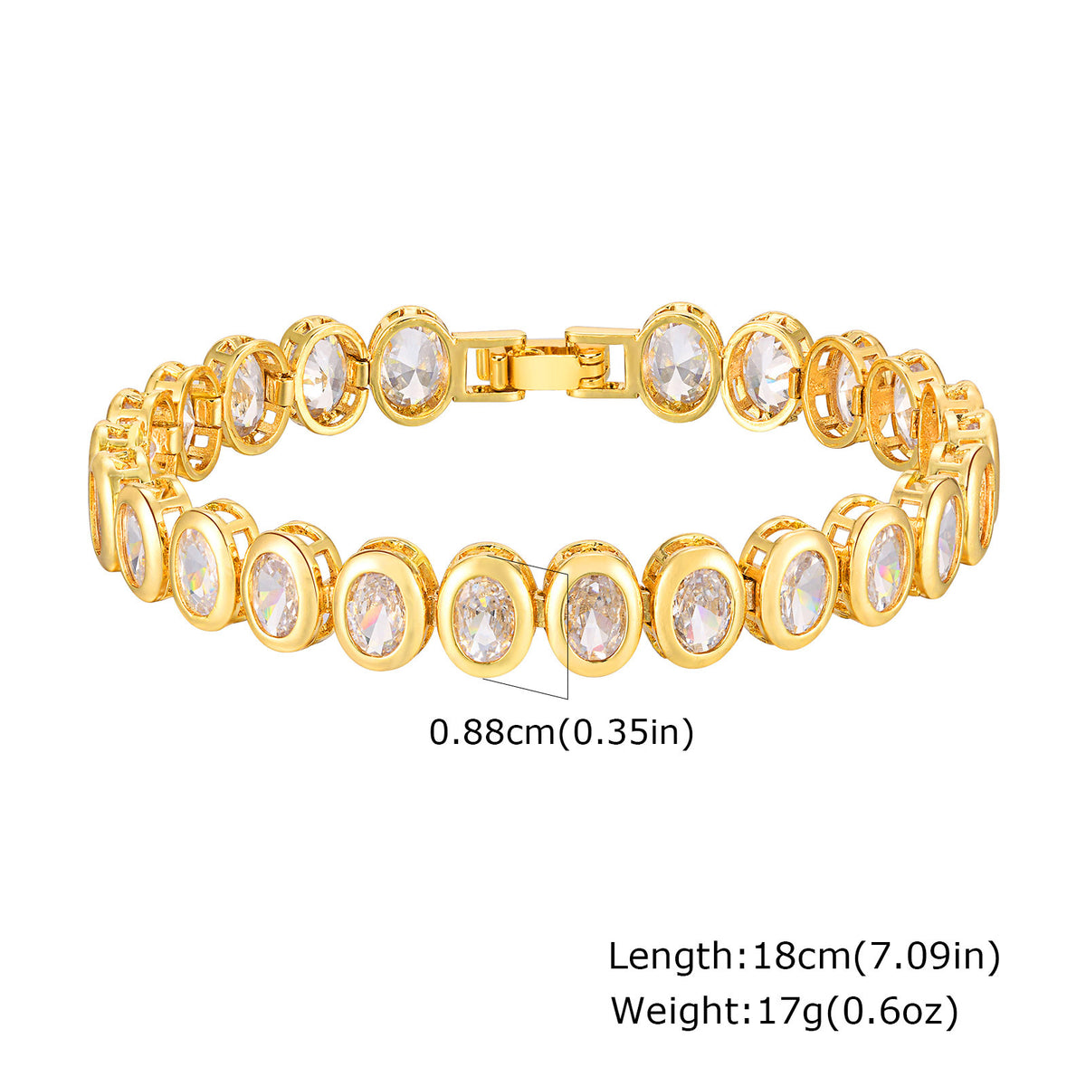 Copper Bracelet Zircon