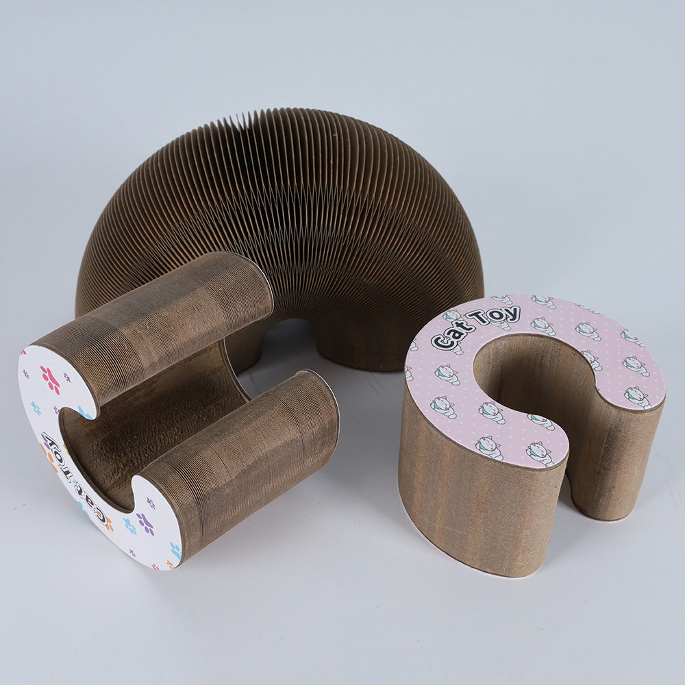 Corrugated Paper Cat Scratching Board with Nest