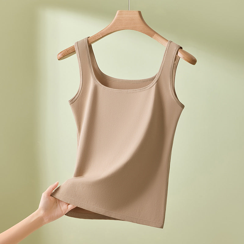 Cotton Sleeveless Slim Fit Vest