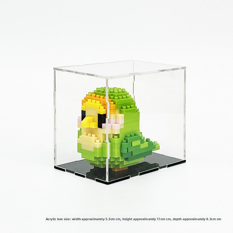 Creative Bird Micro Particle Building Blocks with Movable Wings