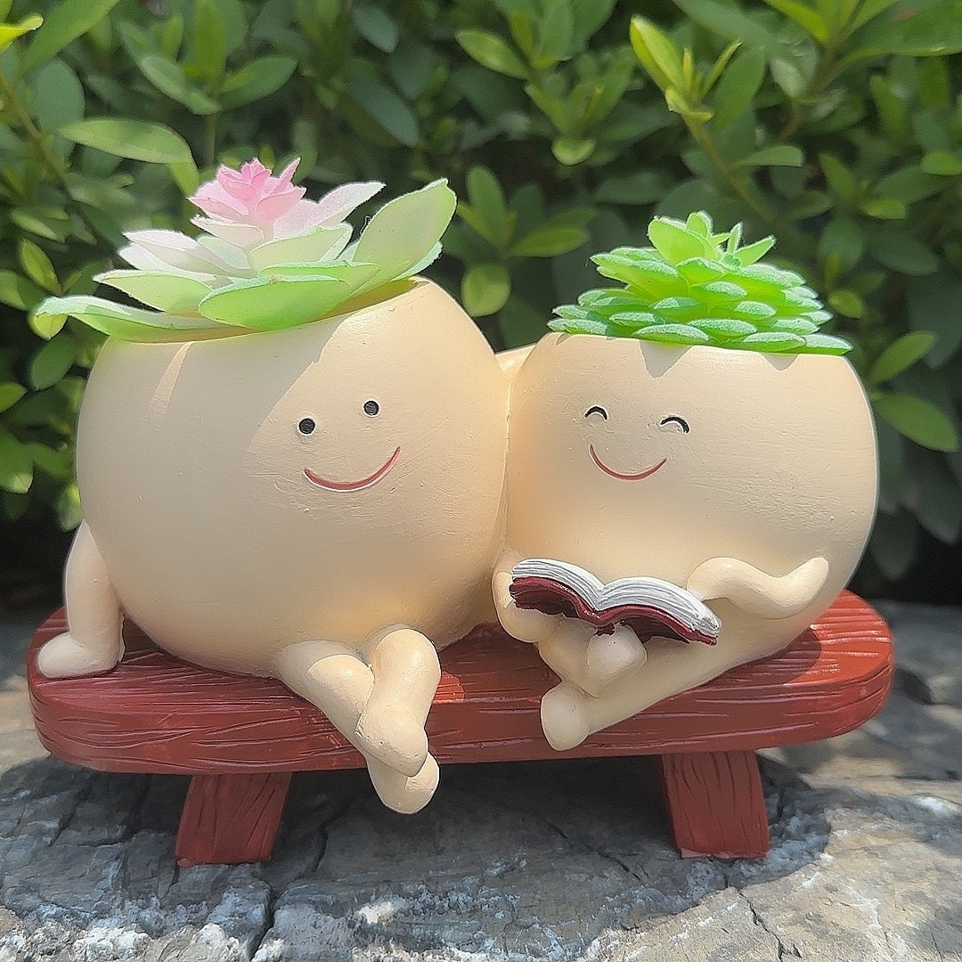 Creative Rocking Chair Flower Pot