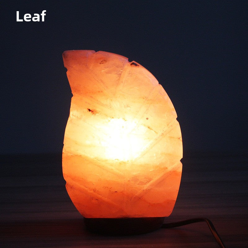Creative spherical crystal salt lamp