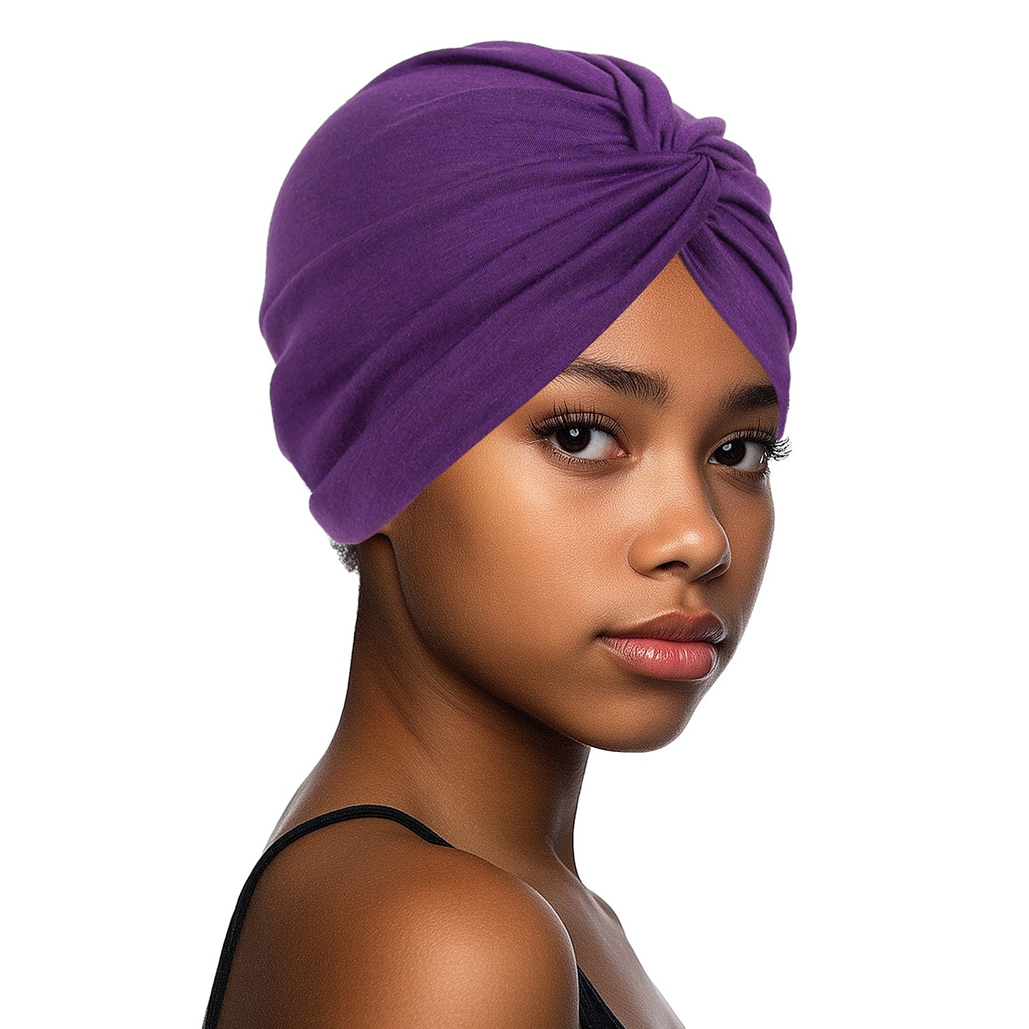 Cross-twisted hat for women and adults