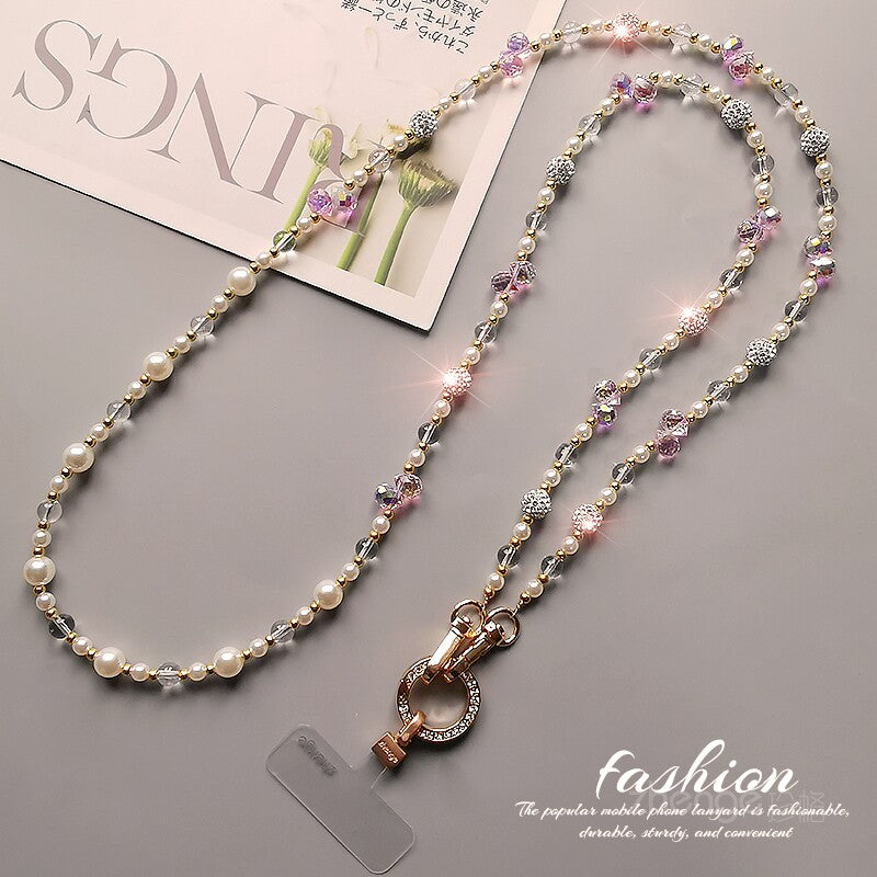 Crystal phone charm