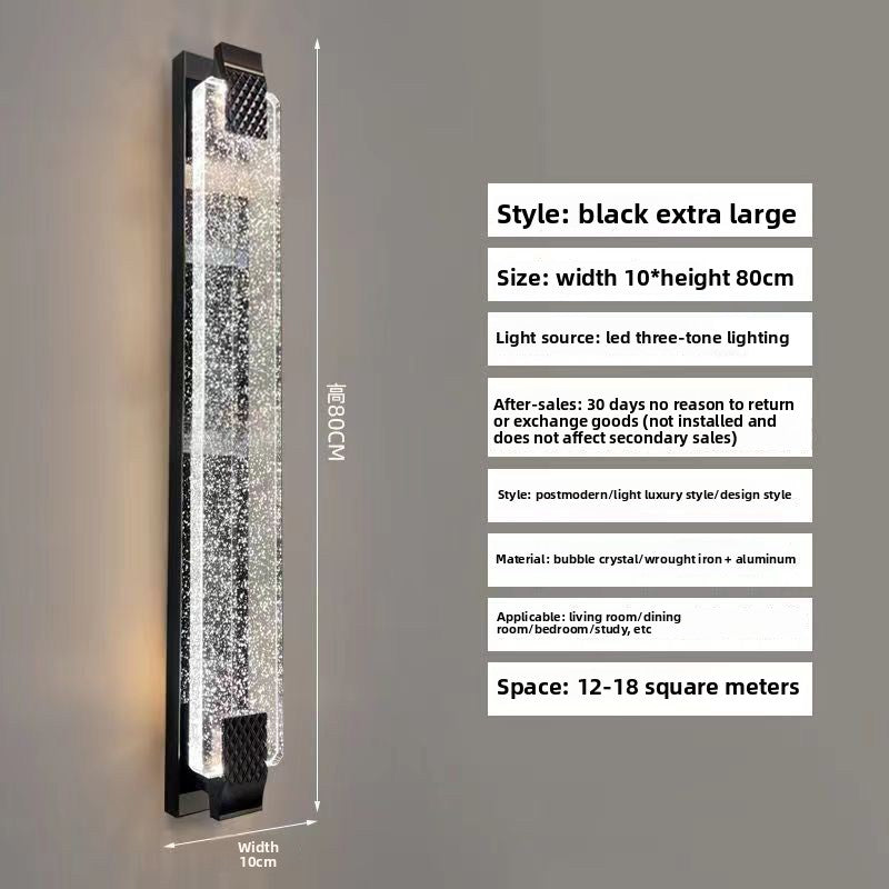 Crystal Wall Lamp for Living Room Tv Background Wall