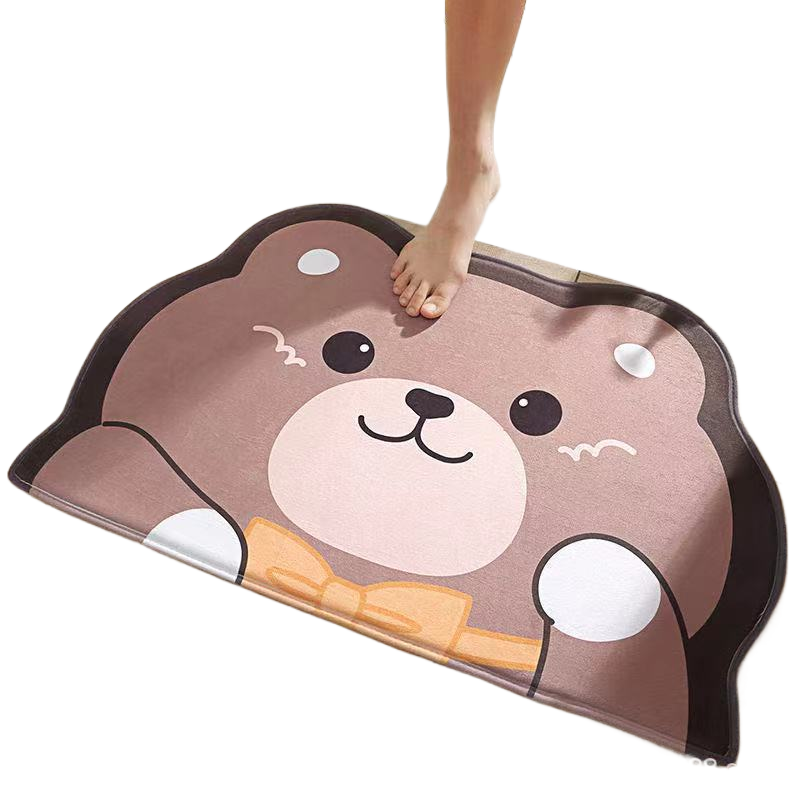 Cute Cartoon Non-Slip Absorbent Bathroom and Entryway Mat