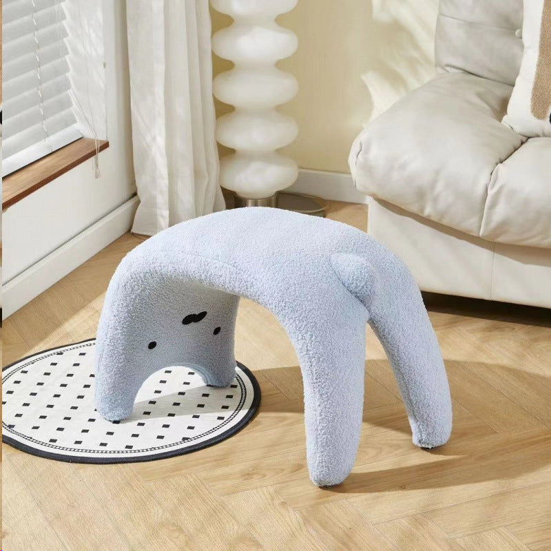 Cute Cat Design Wooden Stool