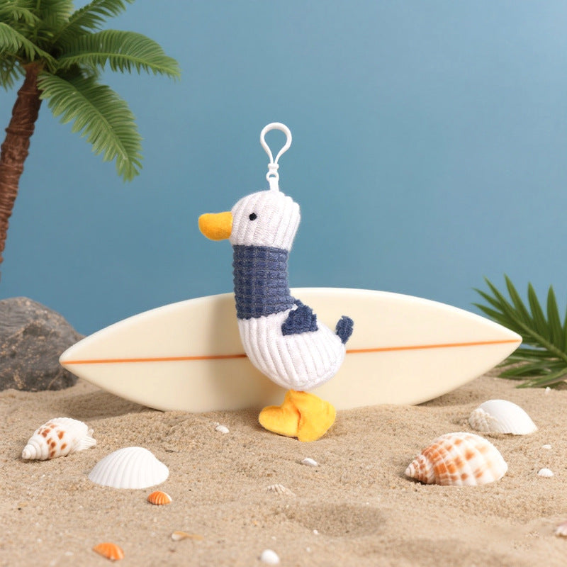 Cute Duck Plush Keychain Doll