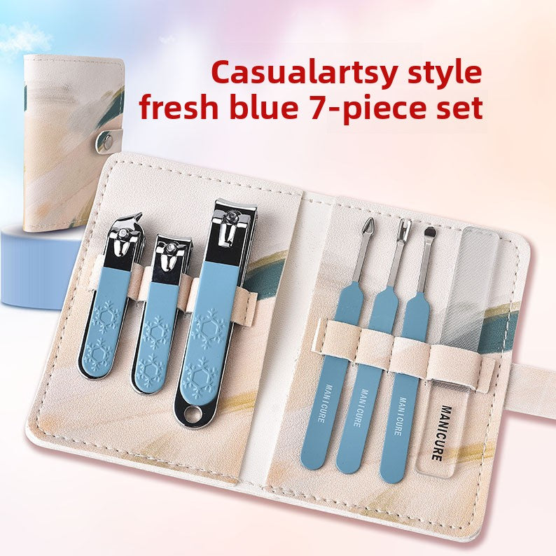 Cute Stainless Steel 7-Piece Nail Clipper Set