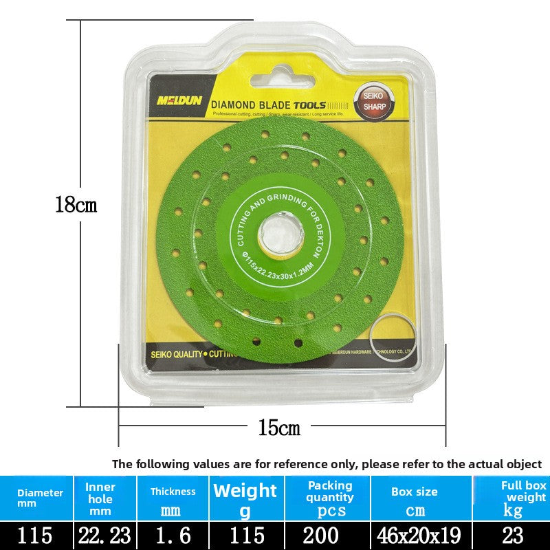 Cutting piece hole diamond saw blade