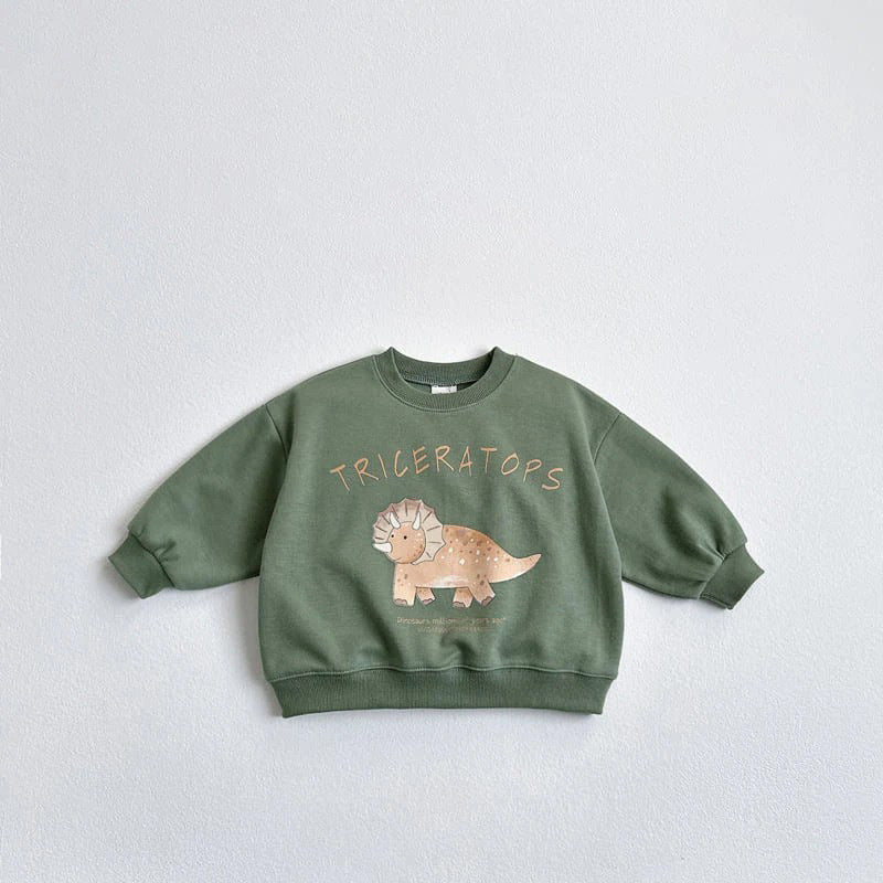 Children’s Korean Dinosaur Sweatshirt Cute Cartoon Hoodie
