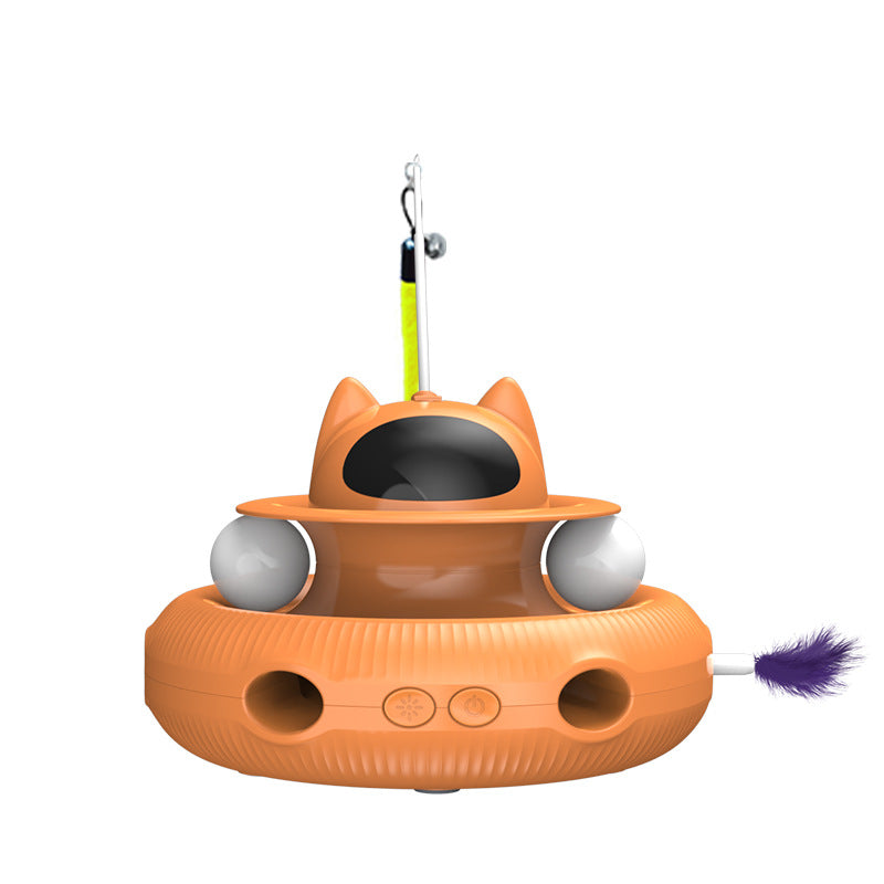 Electric Cat Turntable Toys for Hunting and Play Training