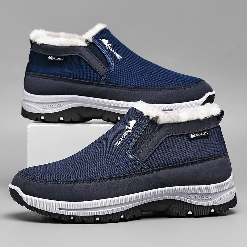 Men’s Warm Snow Boots Non-Slip Fleece Lined Cotton Winter