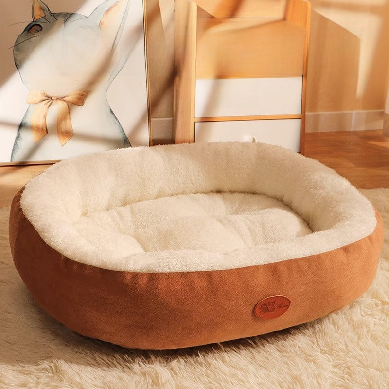 Detachable Washable Pet Bed with Warm Padding