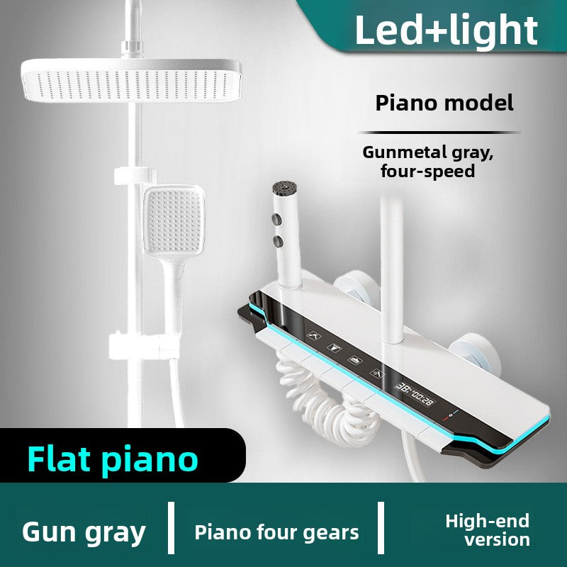 Digital Display Shower Head Set with Multiple Spray Modes