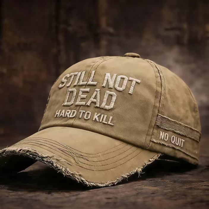 Digital Printed Washed Baseball Cap Adjustable Sun Hat