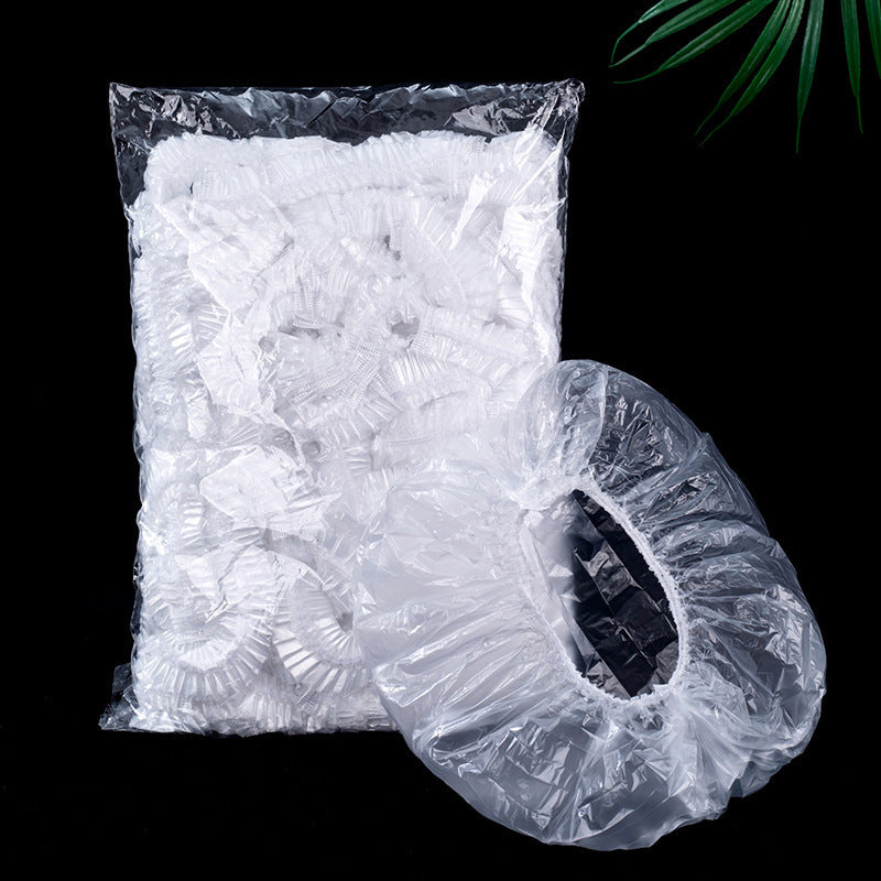Disposable plastic wrap cover