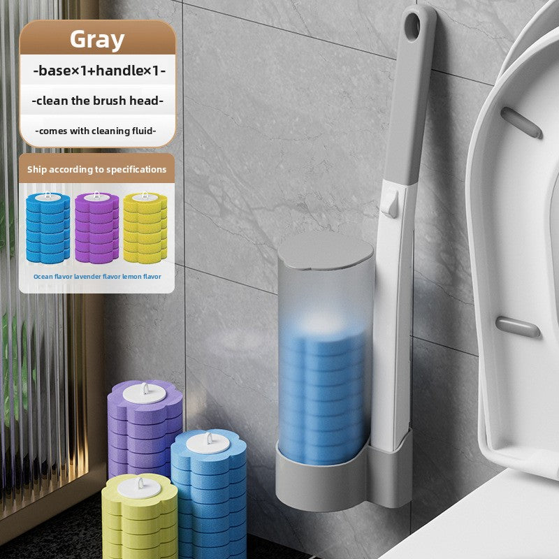 Disposable Toilet Brush with Replaceable Heads