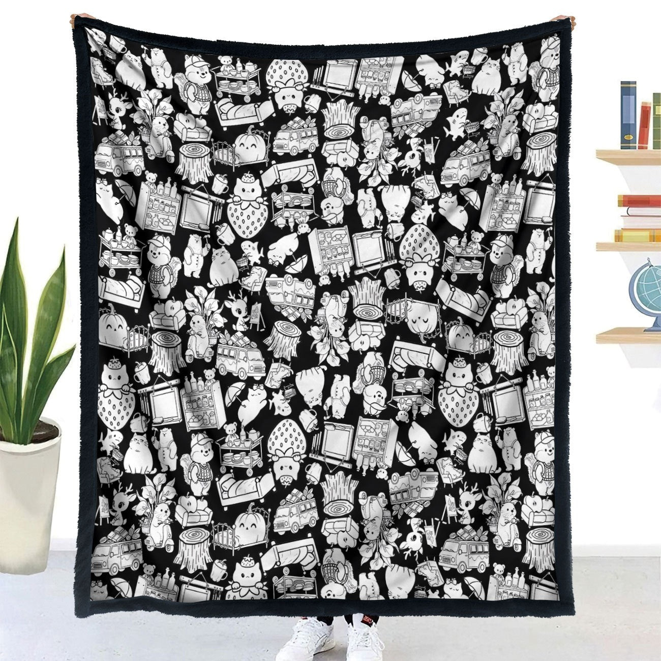 DIY Coloring Blanket with Colored Pens