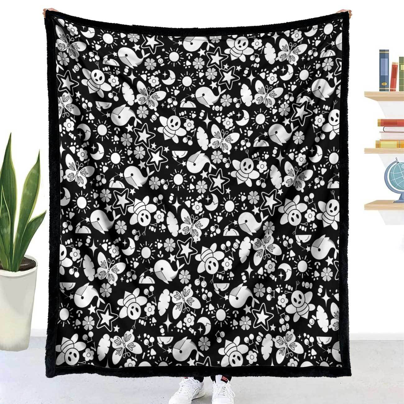DIY Coloring Painting Blanket with Brushes