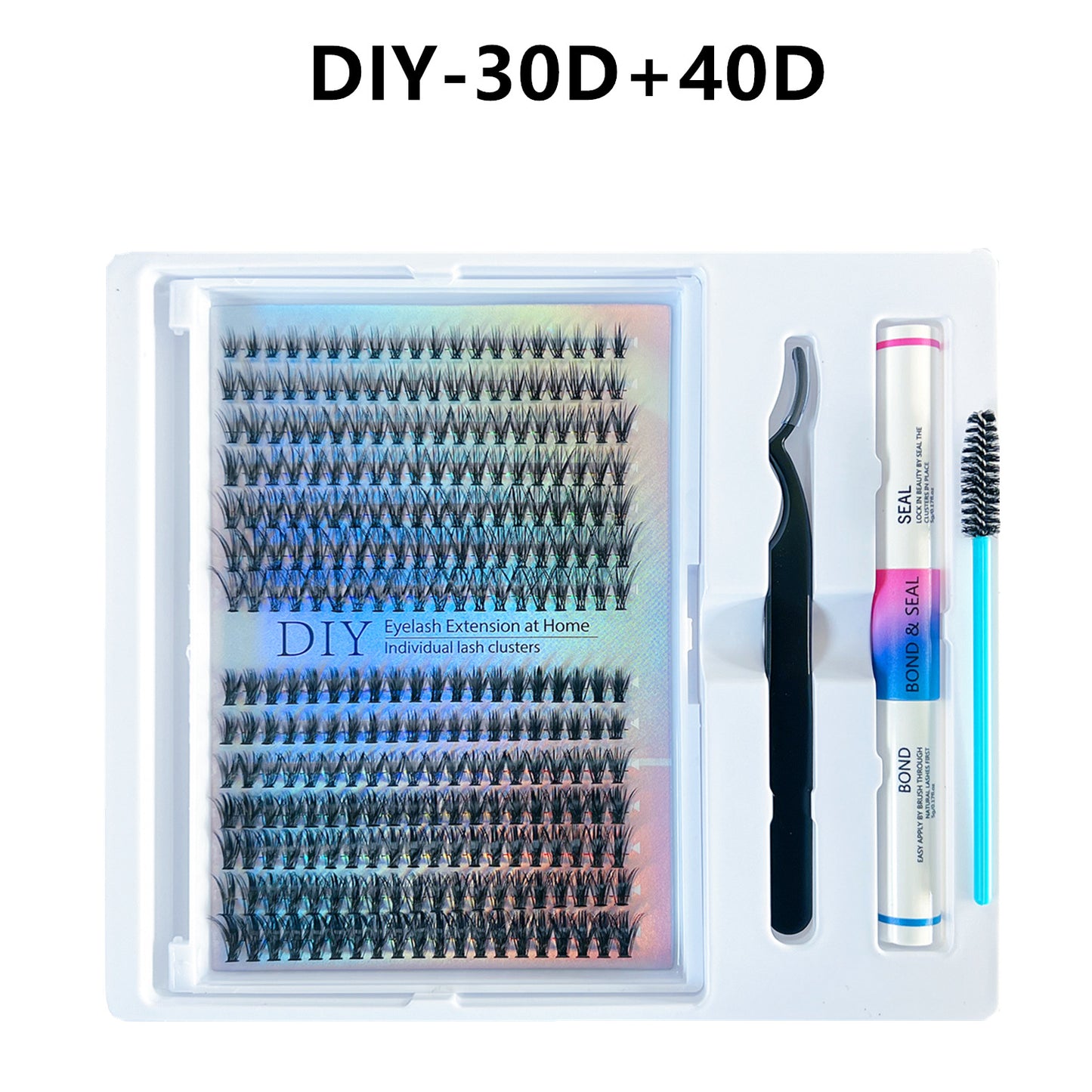 DIY Segmented False Eyelash Clusters with Adhesive