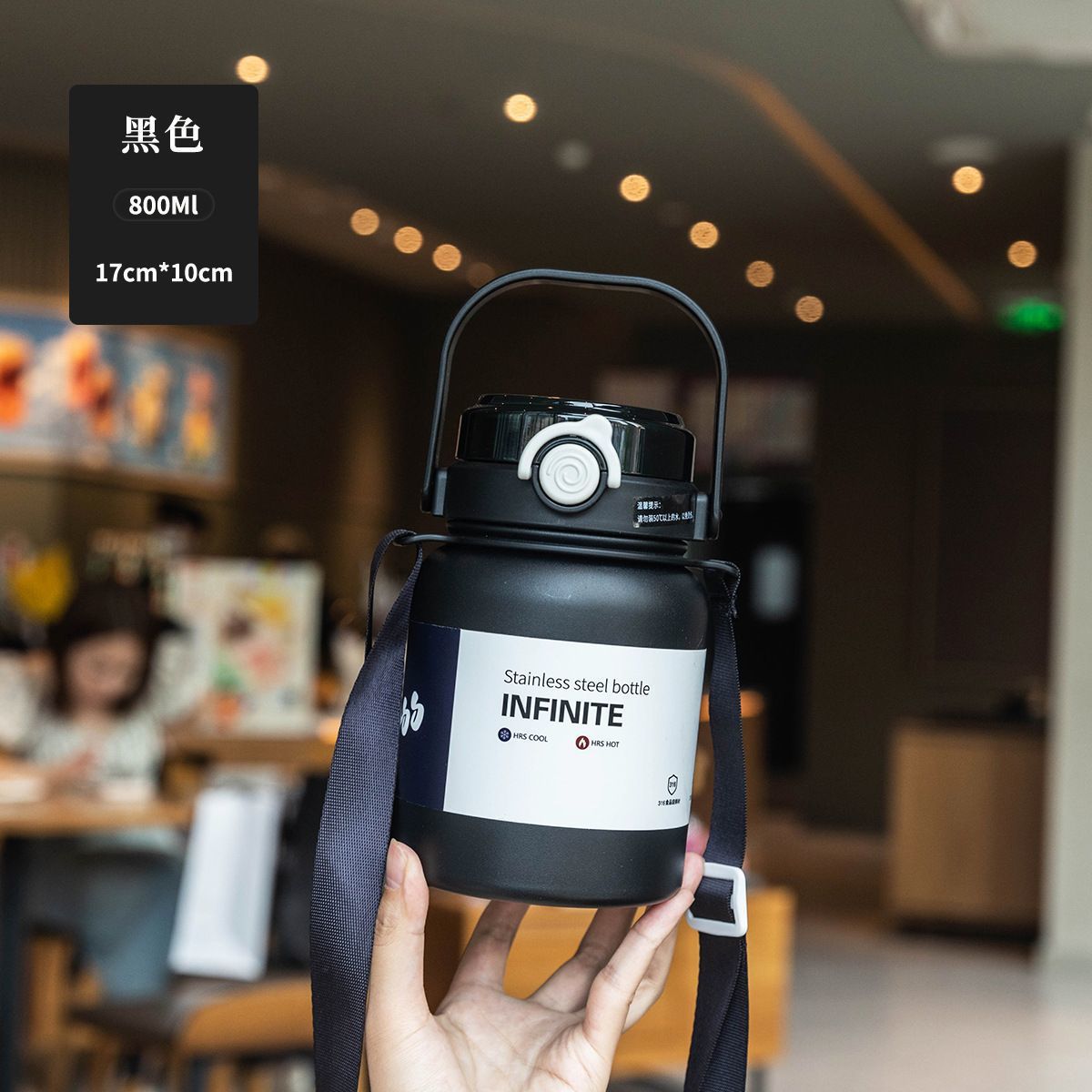 Double Handle Stainless Steel Insulated Water Bottle
