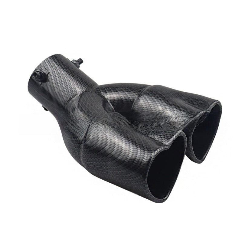 Double Heart Car Exhaust Tip Stainless Steel Muffler