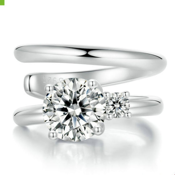 Double Layer Moissanite Ear Cuff