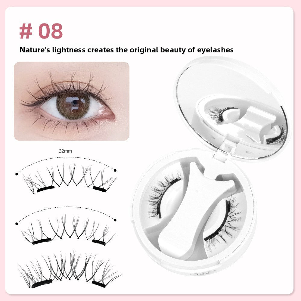 Double-Magnet False Eyelashes – Soft, Curling Magnetic Lashes