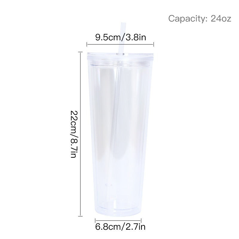Double Perforated Acrylic Cup with Stopper