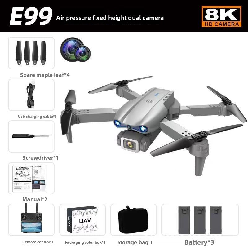 Drone with Dual Camera 4K HD Foldable RC Aircraft