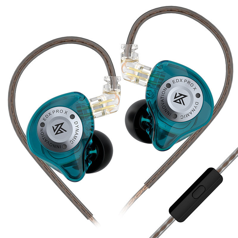 Dynamic driver headphones with microphone control in-ear headphones