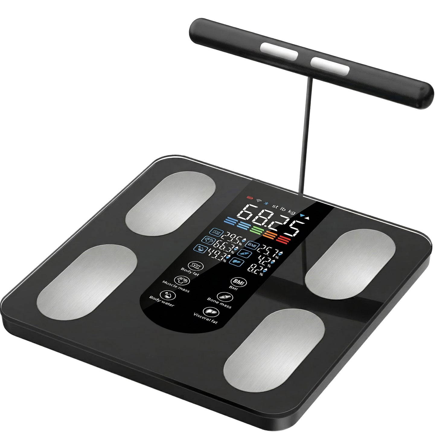 Eight-electrode body fat scale