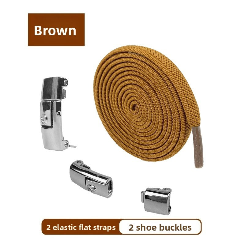 Elastic No-Tie Shoelaces with Quick Lock Buckles