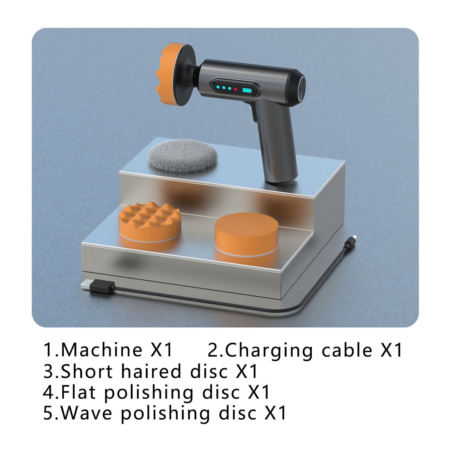 Electric Car Polisher Waxing Machine with Digital Display