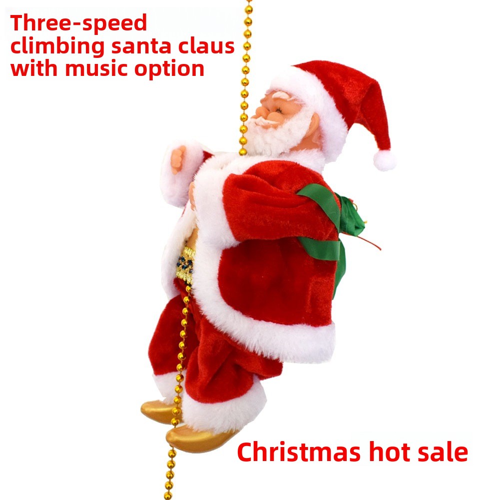 Electric Climbing Santa Claus Christmas Toy