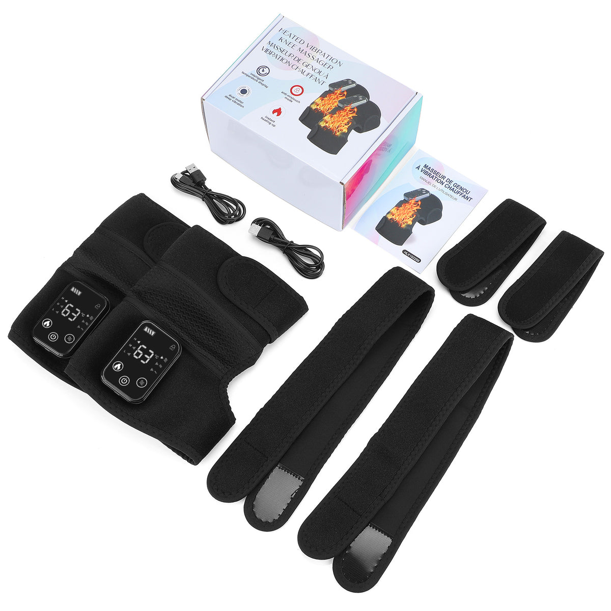 Electric Heating Knee Massager with Vibration and Heat Therapy