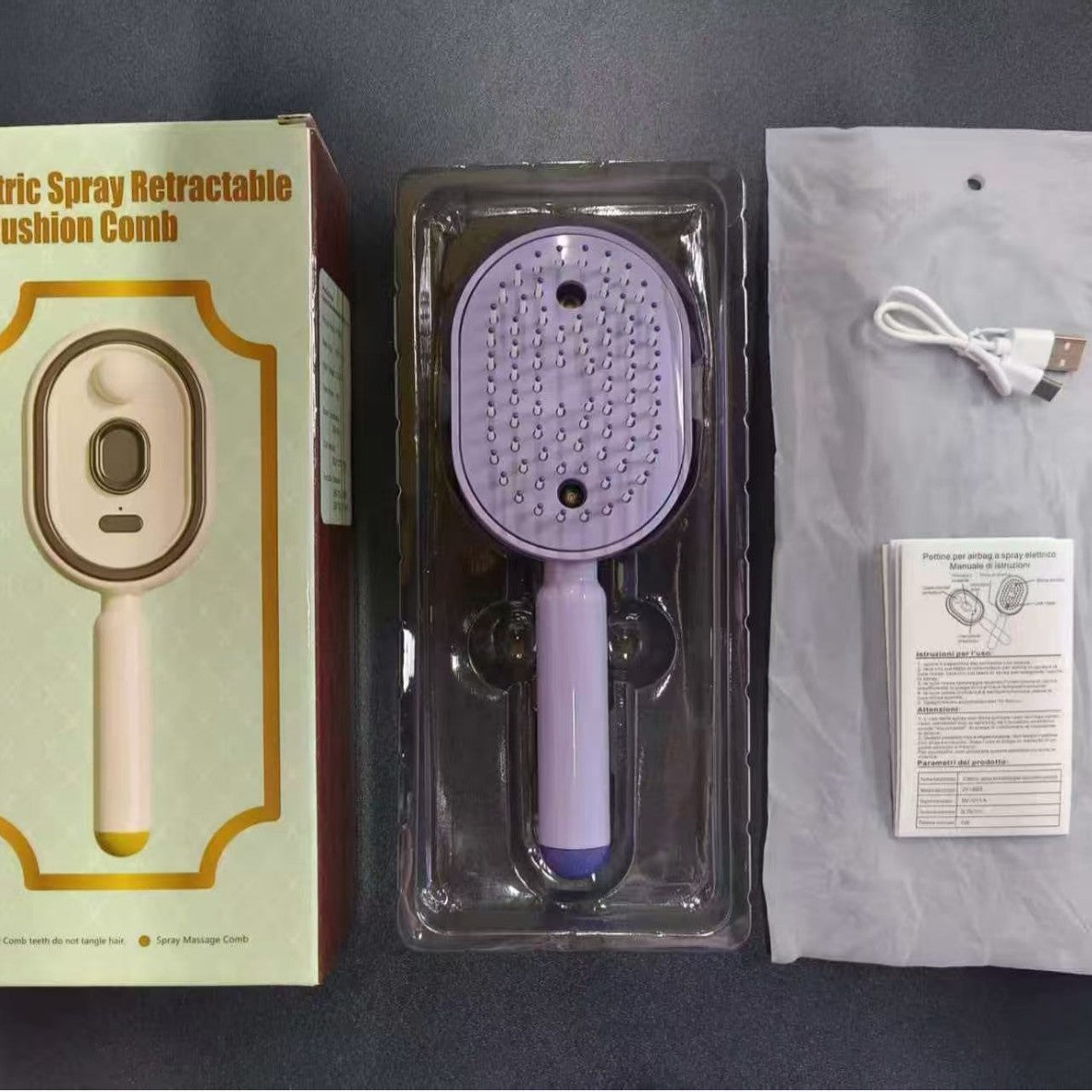 Electric Spray Massage Hair Comb