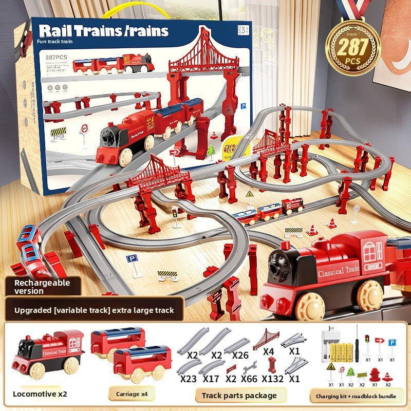 Electric Train Set with Track