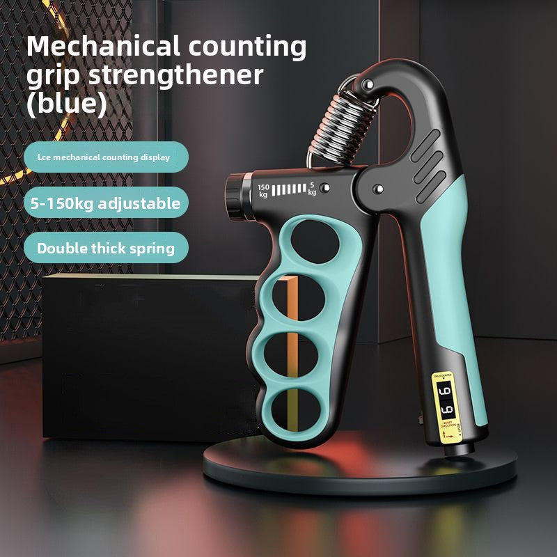 Electronic Counting Grip Strength Trainer with Adjustable Resistance