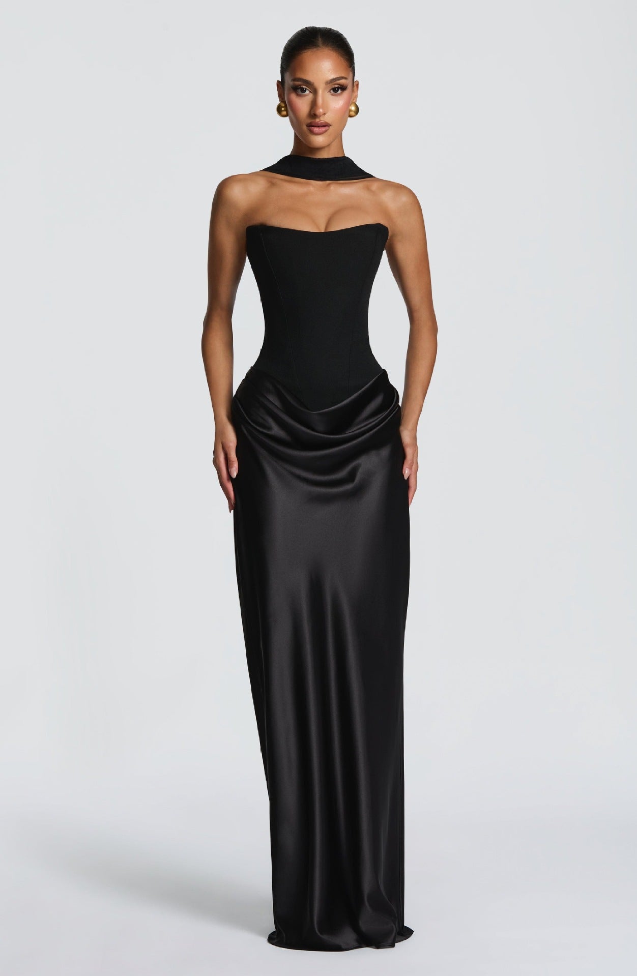 Elegant Sleeveless Ribbon Splicing Dress