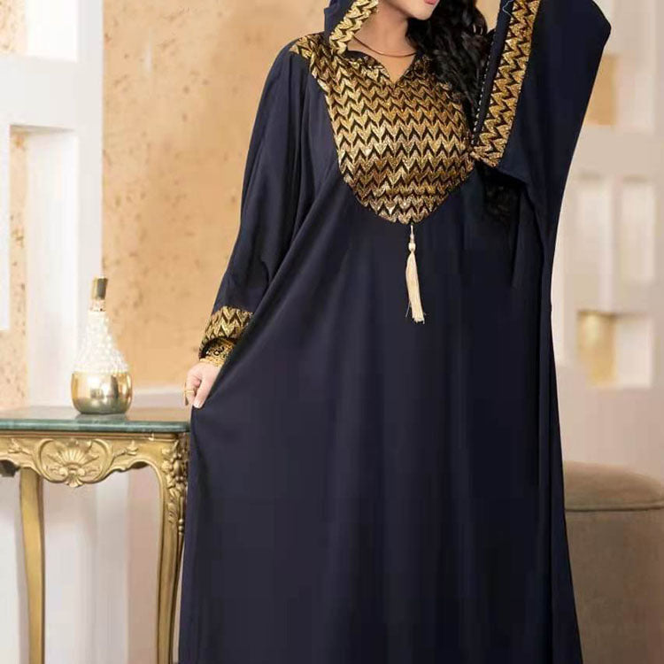 Elegant Women's Knitted Mid-Waist Dress