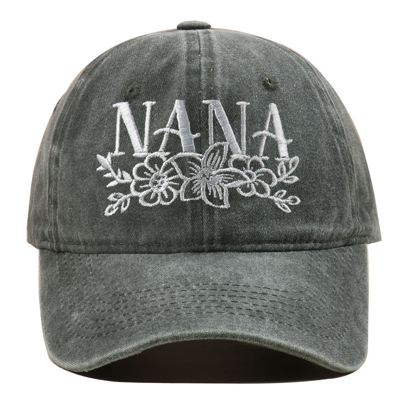 Embroidered Washed Baseball Cap
