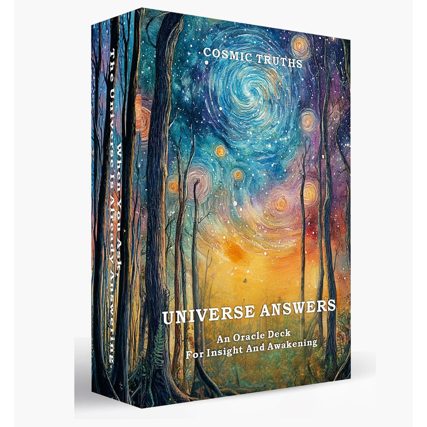 English Tarot Cards with Cosmic Theme