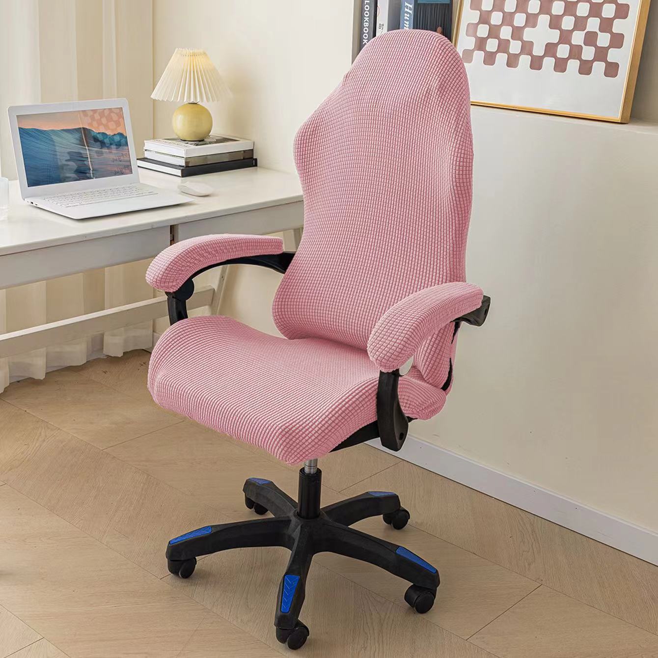 Ergonomic Swivel Gaming Chair Cover with Breathable Fabric