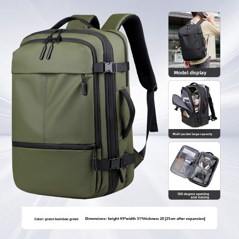 Expandable Travel Backpack with Laptop Compartment