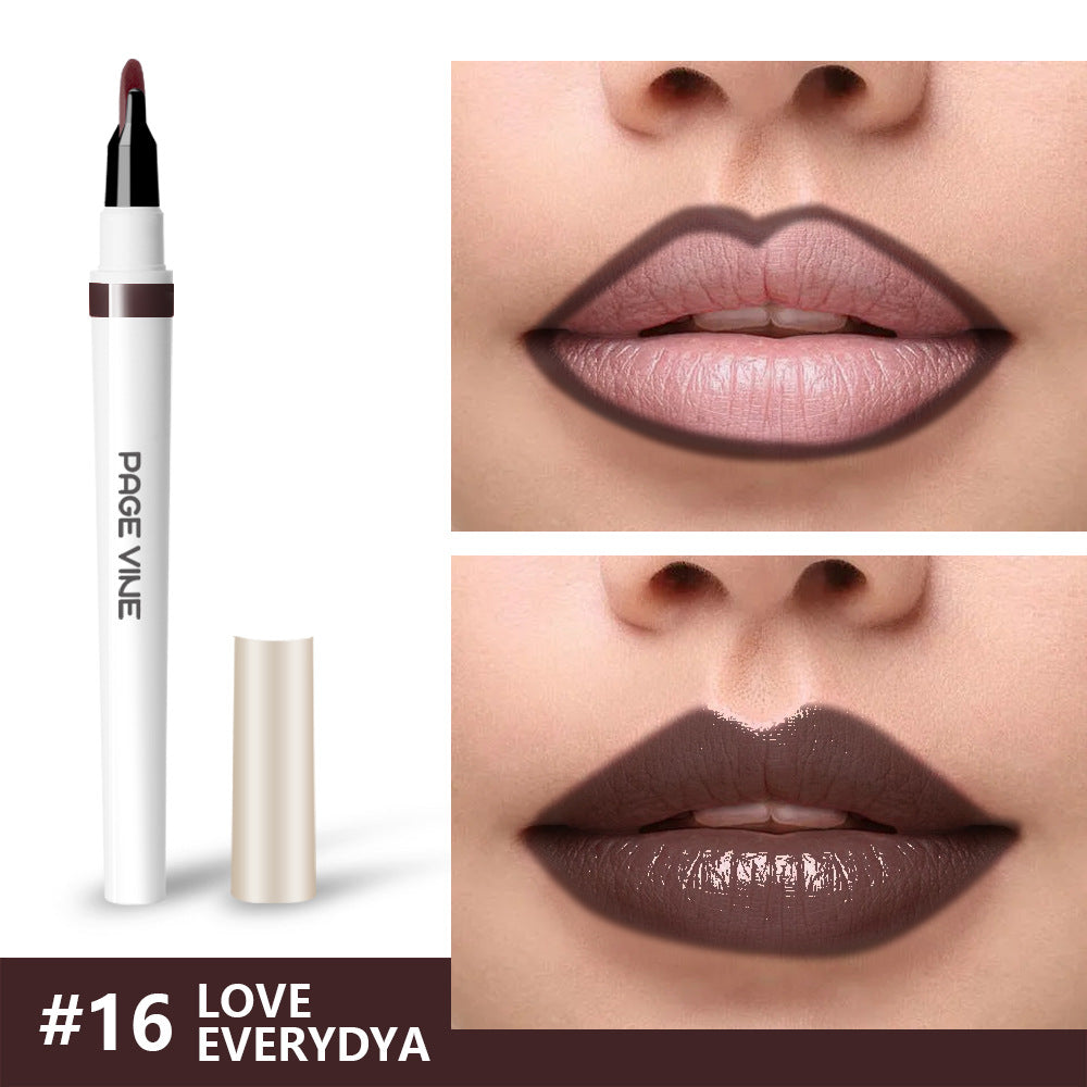 Lip Liner and Gloss Dual Set for Smooth, Long-Lasting Color