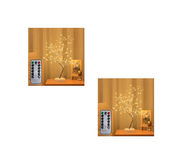 Buy Starry Sky LED Copper Wire Rice Tree Lamp with Color Light